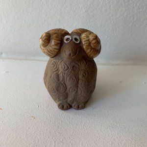Pottery Craft USA Stoneware Figurine Ram Anthropomorphic